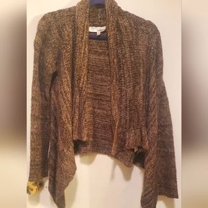 Brown cardigan size large.